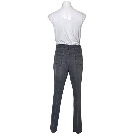 Chico’s Platinum Black Ultimate Fit Slim Leg Jeans, Women's Size 2R (L) - Picture 5 of 11